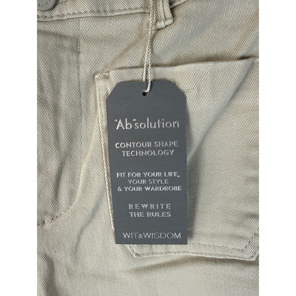 Wit & Wisdom Emma High Rise Wide Leg Pants Womens Size 0 Contour Shape White - Picture 5 of 12